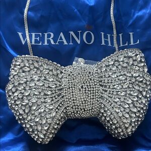 Verano Hill Silver Clutch